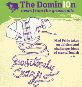 Cover article in The Dominion. Illustration by Emily Davidson.