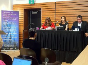 Wawatay's president Mke Metatawabin (R) at the Future of First Nations, Inuit, and Métis Broadcasting convergence June 15 2017. Source: @radioautochtone on Twitter